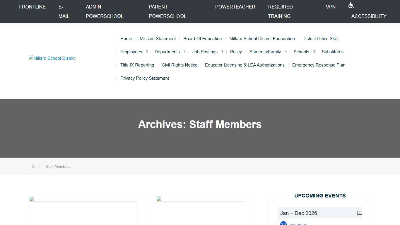 Staff Members – Millard School District